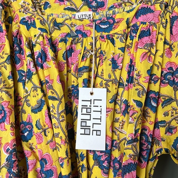 Little Tienda Block Print Dress Small - Picture 3 of 5